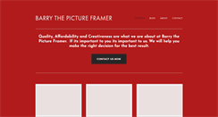 Desktop Screenshot of barrythepictureframer.com.au