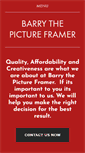 Mobile Screenshot of barrythepictureframer.com.au