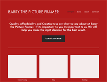 Tablet Screenshot of barrythepictureframer.com.au